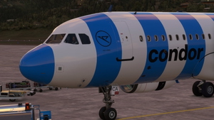 [A32NX] FBW A320 Condor new Livery 2022 Blue Stripe 8K thumbnail 4