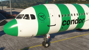 [A32NX] FBW A320 Condor new Livery 2022 Green Stripe 8K thumbnail 8
