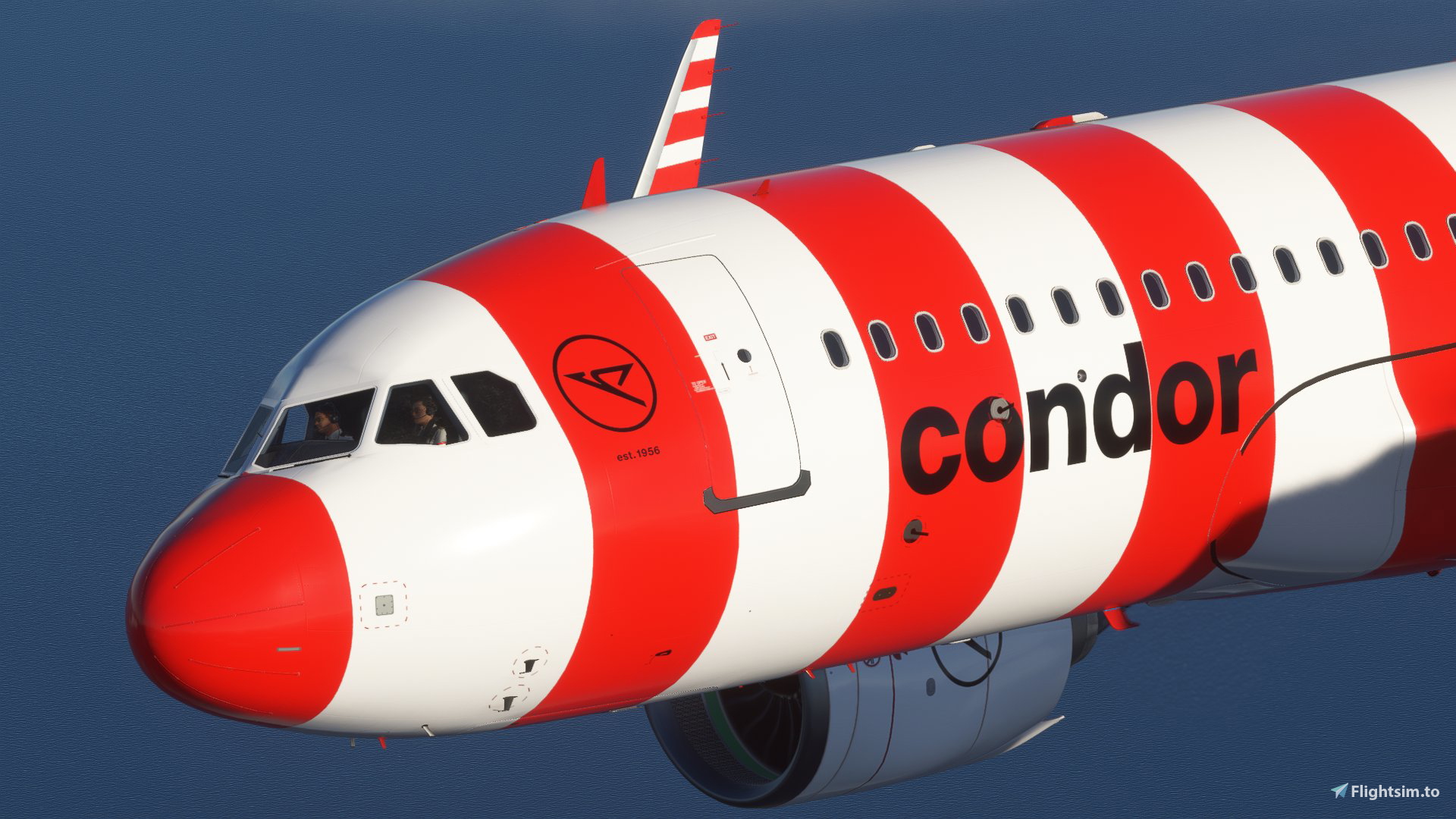 [A32NX] FBW A320 Condor new Livery 2022 Red Stripe 8K - Image 1