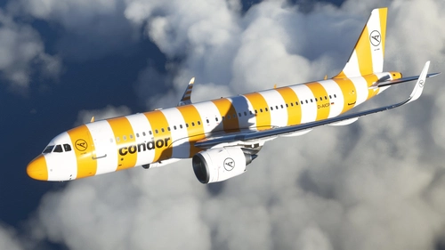 [A32NX] FBW A320 Condor new Livery 2022 Yellow Stripe 8K