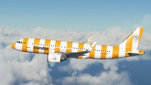 [A32NX] FBW A320 Condor new Livery 2022 Yellow Stripe 8K thumbnail 2