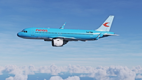 [FBW A32NX] Neos livery 4k