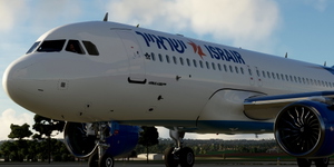 [A32NX] FlyByWire | Airbus A320neo ISRAIR 4X-ABF in 8k thumbnail 2