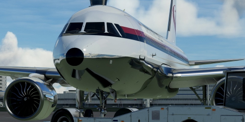 [A32NX] FlyByWire | Airbus A320neo Japan Air Lines old livery JA8055 in 8k