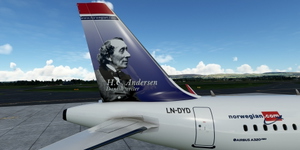[A32NX] FlyByWire | Airbus A320neo Norwegian LN-DYD in 8k thumbnail 10