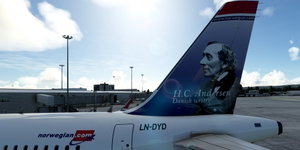 [A32NX] FlyByWire | Airbus A320neo Norwegian LN-DYD in 8k thumbnail 9