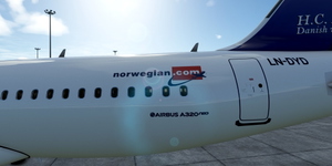 [A32NX] FlyByWire | Airbus A320neo Norwegian LN-DYD in 8k thumbnail 8