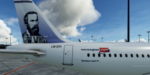 [A32NX] FlyByWire | Airbus A320neo Norwegian LN-DYI in 8k thumbnail 5