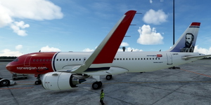 [A32NX] FlyByWire | Airbus A320neo Norwegian LN-DYI in 8k thumbnail 3
