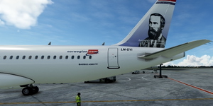 [A32NX] FlyByWire | Airbus A320neo Norwegian LN-DYI in 8k thumbnail 4