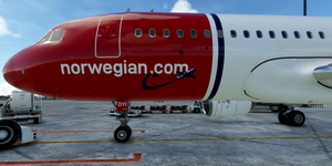 [A32NX] FlyByWire | Airbus A320neo Norwegian LN-DYI in 8k thumbnail 2