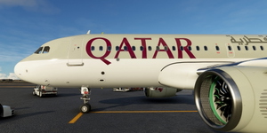 [A32NX] FlyByWire | Airbus A320neo QATAR AIRWAYS D-AXAN in 8k thumbnail 2
