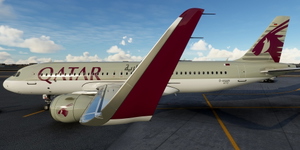 [A32NX] FlyByWire | Airbus A320neo QATAR AIRWAYS D-AXAN in 8k thumbnail 5