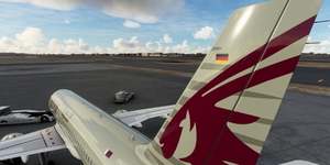 [A32NX] FlyByWire | Airbus A320neo QATAR AIRWAYS D-AXAN in 8k thumbnail 7