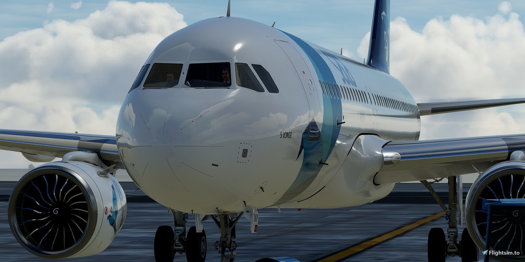 [A32NX] FlyByWire | Airbus A320neo SATA Air Azores CS-TKP in 8k - Image 1