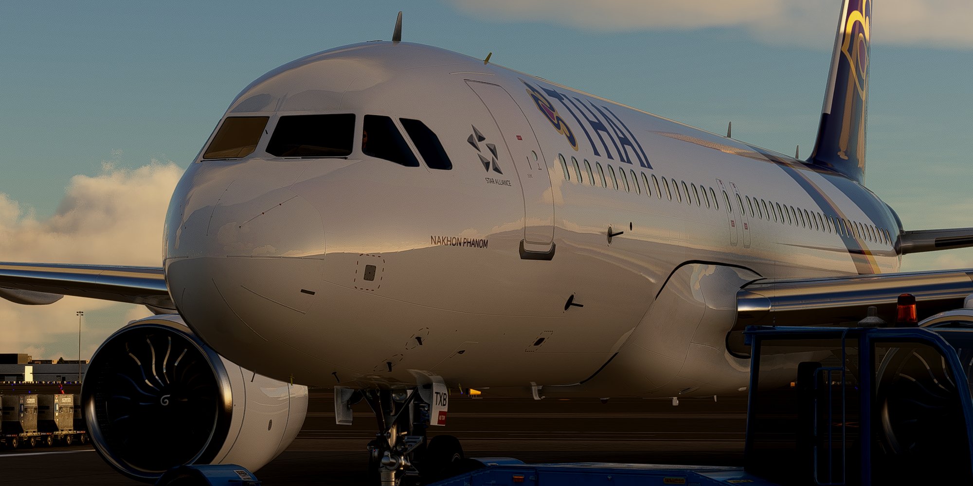 [A32NX] FlyByWire | Airbus A320neo THAI AIRWAYS HS-TXB in 8k - Image 1