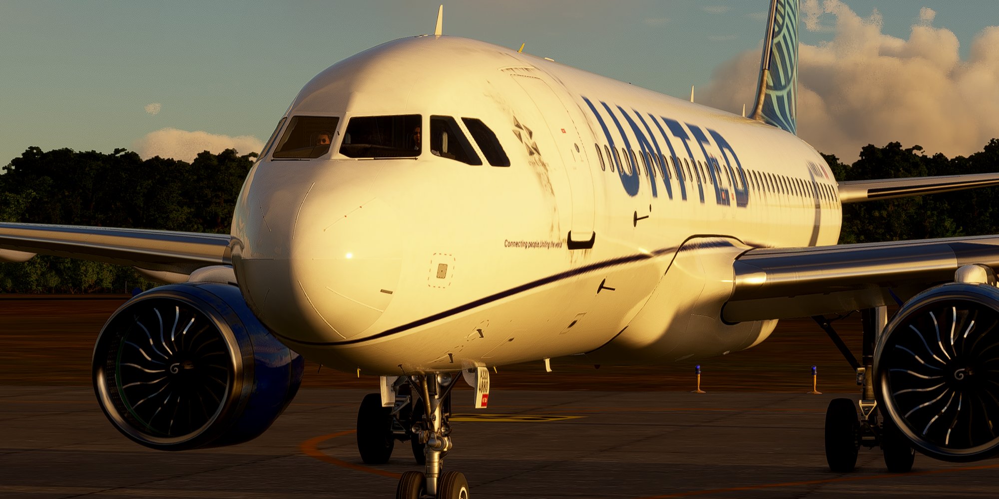 [A32NX] FlyByWire | Airbus A320neo United Airlines N423UA Dirty in 8k - Image 1