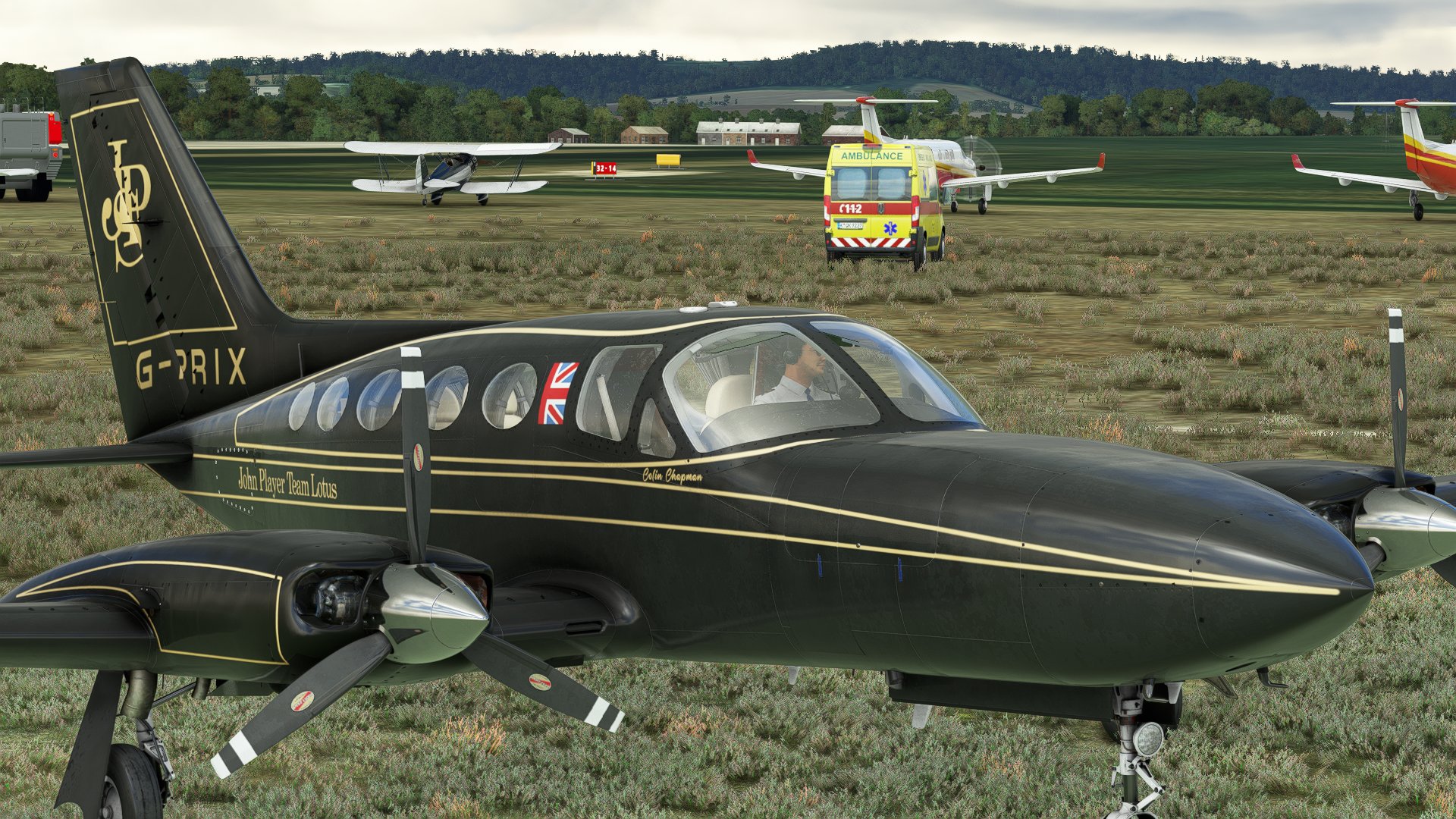 Flysimware – Cessna 414AW Chancellor John Player Team Lotus G-PRIX (For 3 models) - Image 1