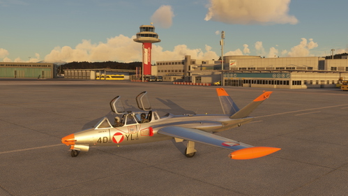 Fouga CM.170 Magister Austria livery (for AzurPoly payware)