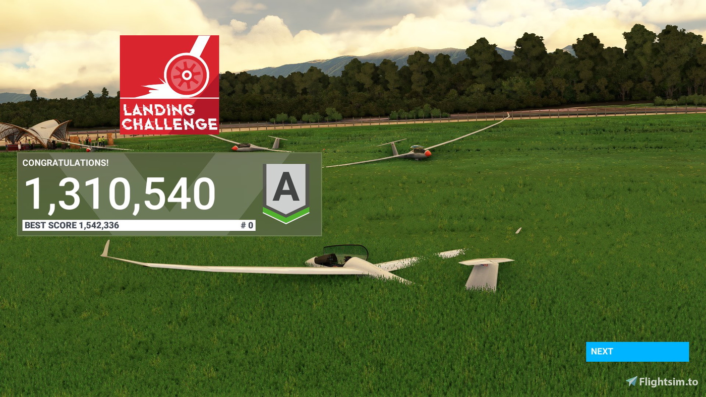 Glider Landing Challenges のために Microsoft Flight Simulator | MSFS