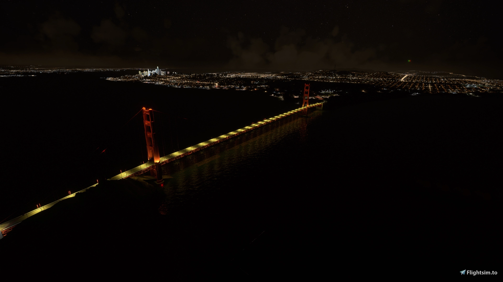 Golden Gate Bridge Night Light Enhancements, San Francisco Bay Area - Image 1
