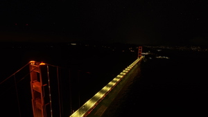 Golden Gate Bridge Night Light Enhancements, San Francisco Bay Area thumbnail 3