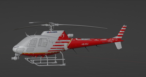 RSP H125 HB-XQJ Air Glaciers Normal & HEMS interior