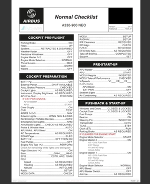 Headwind A330-900 NEO Checklist  thumbnail 3