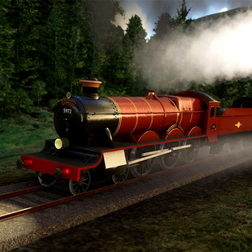 Hogwarts Express Steam Train - Custom Animations, Sounds & Smoke Effects
