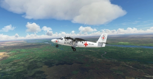 ICRC (Red Cross) - DHC-6-300 Twin Otter (Wheels Pax)