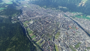 Innsbruck City / LOWI Approach, Austria (ORBX LOWI Compatible) thumbnail 16