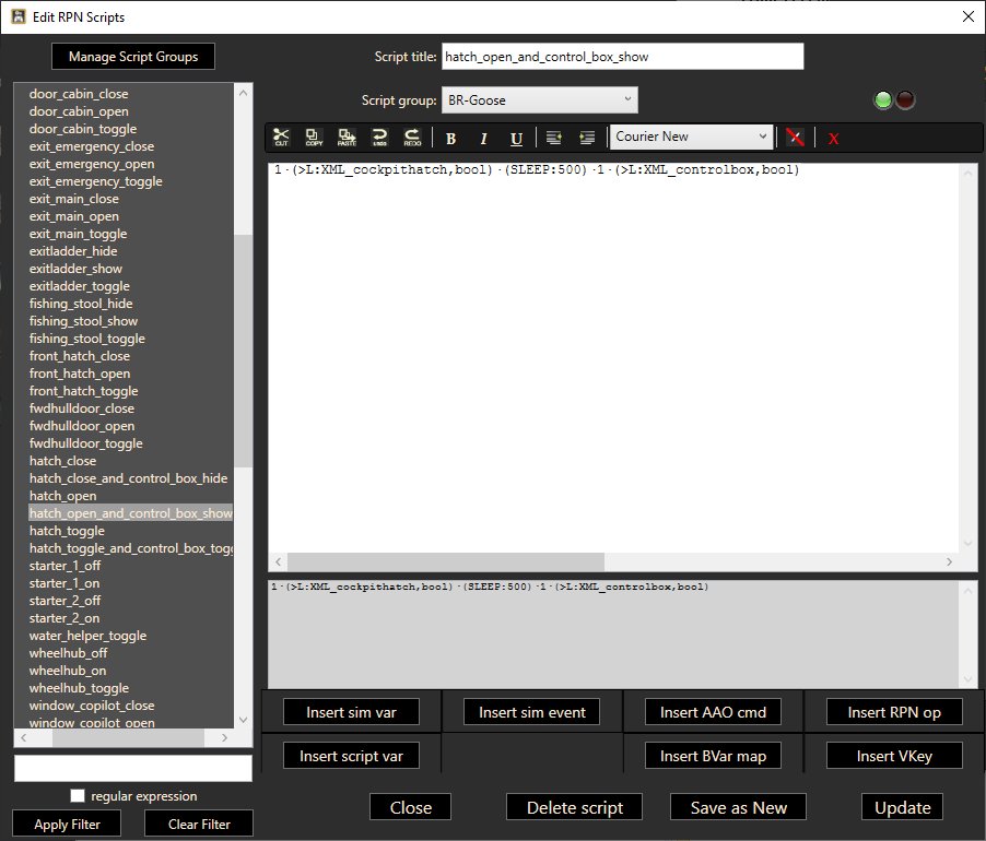 JRF-6B Goose scripts for Lorby's Axis And Ohs (AAO) for Microsoft ...