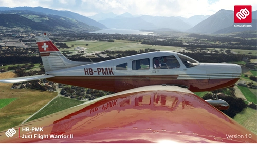 Justflight PA28 Warrior II HB-PMK (MFG Thun)