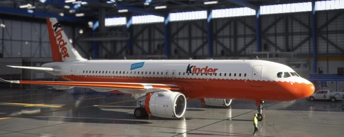 Kinder A320 Livery
