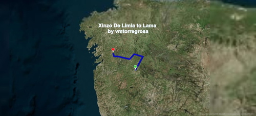 LEXI Xinzo de Limia a LELB Aeródromo de Beariz
