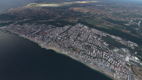 Lido di Ostia - Approach to Fiumicino 