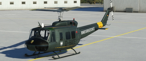 [Deprecated: AirlandFS version] Livery Bell UH-1H Bundesgrenzschutz Fliegerstaffel Ost