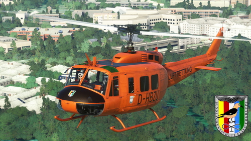 [Deprecated: AirlandFS version] Livery Bell UH-1H Christoph 4 BGS Fliegergruppe