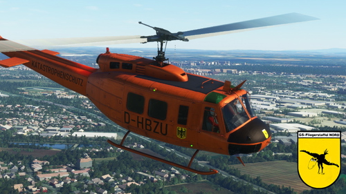 [Deprecated: AirlandFS version] Livery Bell UH-1H Christoph 4 GS-Fliegerstaffel Nord