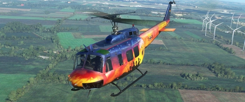 [Deprecated: AirlandFS version] Livery Bell UH-1H Good Bye Huey Sonderlackierung