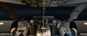 Livery Boeing B747-8 Cockpit fictional light grey-blue thumbnail 4
