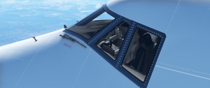 Livery Boeing B747-8 Cockpit fictional light grey-blue thumbnail 11