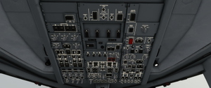 Livery Boeing B747-8 Cockpit fictional light grey-blue thumbnail 7
