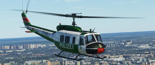 [Deprecated: AirlandFS version] Livery Fictional Bell UH-1H Polizei