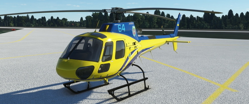 [rotorsimpilot - Airland FS Version!] Livery H125 Ukrainian Border Guard (Yellow-Blue)