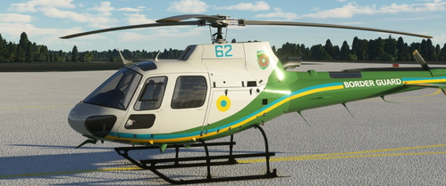 [rotorsimpilot - Airland FS Version!] Livery H125 Ukrainian Border Guard (White-Green)