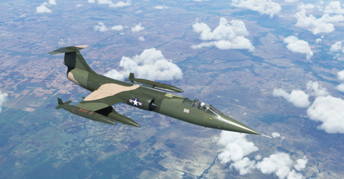 Lockheed F-104G USAF SE Asia camouflage