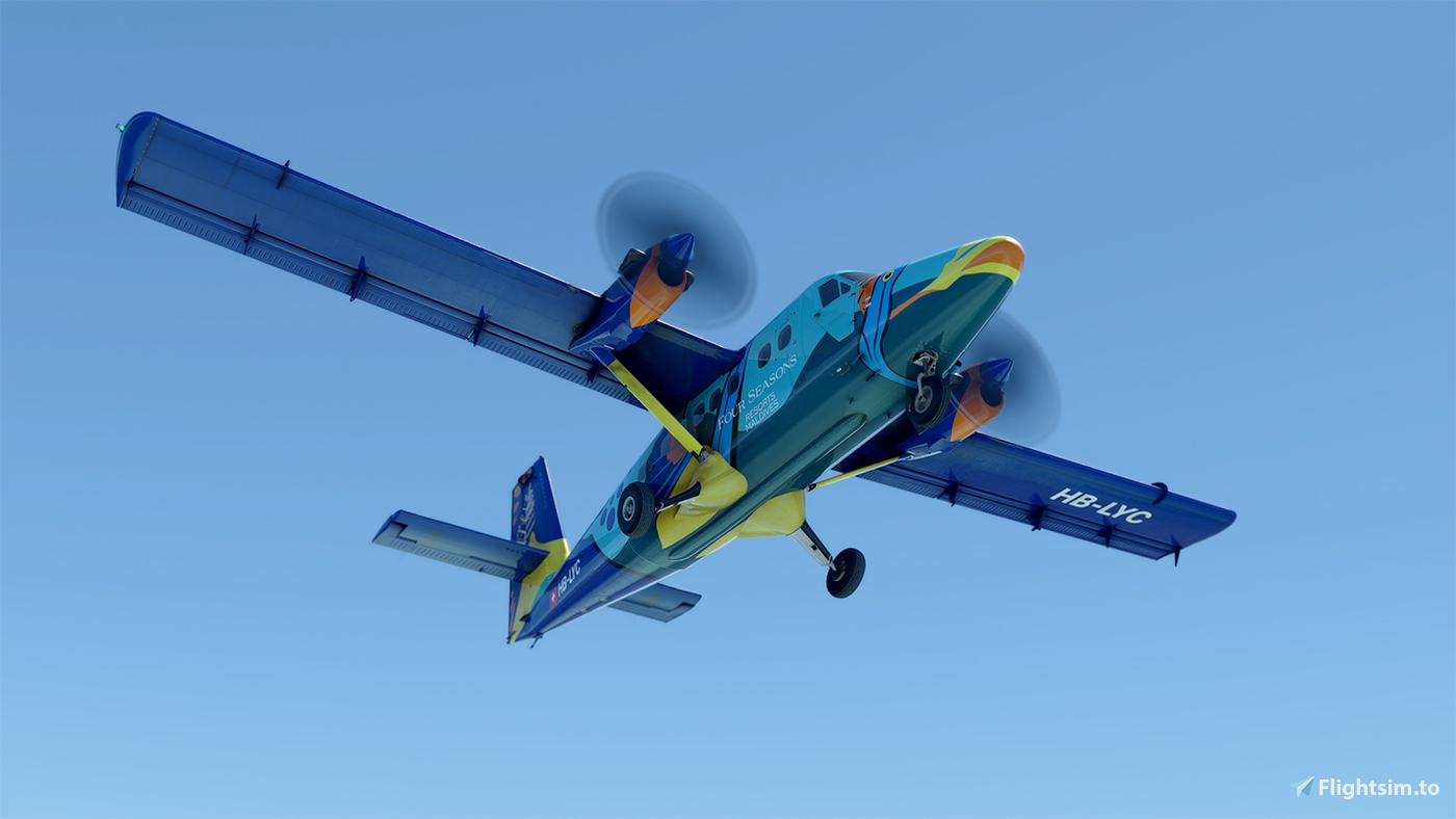 Trans Maldivian Airways DH6 300 Wheels Pax Twin Otter 8K. Four Seasons ...