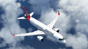 QANTAS A32NX 2021 Silver Roo Livery  thumbnail 16