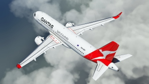 QANTAS A32NX 2021 Silver Roo Livery  thumbnail 13